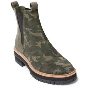 NEW TOMS Forest Camouflage Dakota Green Casual Boot Size 9 booties